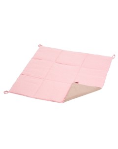Игровой коврик для вигвама из розового льна с контрастными шторками vv020154 Vamvigvam