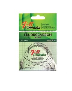 Поводок Fluorocarbon UF2014 14кг 20см 1 упк по 2шт Ushiwaka