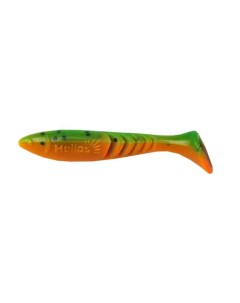 Виброхвост Slash 6 7 см Pepper Green Orange HS 19 018 набор 10 шт Helios