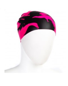 Шапочка для плавания Silicon Cap AquaFeel black pink Fashy