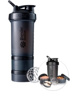 Шейкер с контейнерами и таблетницей ProStak Full Color 624 мл black Blenderbottle