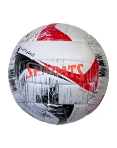Мяч волейбольный PU 2 7 300 гр машинная сшивка серый красный Spadats
