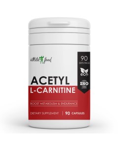 Ацетил Л Карнитин Acetyl L Carnitine 500 mg 90 капсул Atletic food