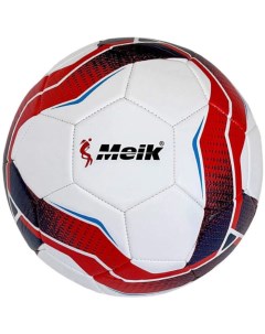 Мяч футбольный 4 слоя ТPU 2 8 350 гр машинная сшивка белый красный Meik