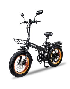 Электровелосипед F10 Pro 2022 года оранжевые обода Minako