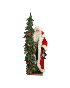 Фигурка Christmas express Санта Клаус с елкой 145 см Ditz