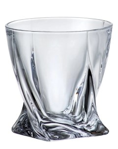 Набор стаканов универсальный для коктейлей Квадро Без декора 340 м Crystalite bohemia