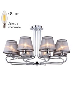 Потолочная люстра с лампочками Cache 2343 8P Lamps E14 Свеча F-promo