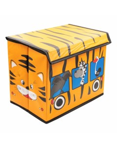Коробка складная 30 х 20 х 25 см оранжевая Home time