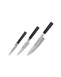 Набор из 3 ножей Mo V 10 21 85 G 10 Samura
