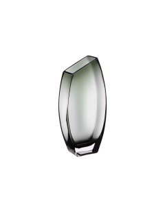 Декоративная ваза из дымчатого стекла Д134 Ш60 В300 серый Вещицы