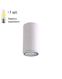 Накладной светильник с лампочкой CLT 138C180 WH Lamps E27 Свеча Crystal lux