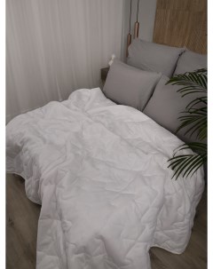 Одеяло стеганное 2 спальное теплое всесезонное Файбер 175х200 см 300 гр м2 Baby nice