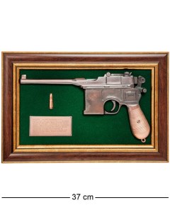Панно с пистолетом Маузер в подарочной упаковке 25х37 ПК 221 113 706518 Art east