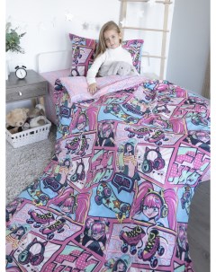 Комплект постельного белья 1 5 спальное подростковое для девочек для мальчиков Аниме Baby nice