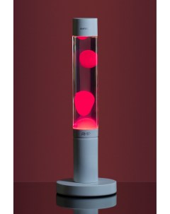 Лава лампа Slim Розовая Прозрачная 39 см Amperia