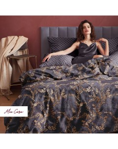 Комплект постельного белья евро перкаль 70х70 Таинственный сад Mia cara