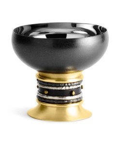 Декоративная чаша Нага 11x10 см золотисто черная Michael aram