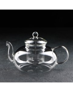 Чайник заварочный Валенсия 1 1 л 21 5 15 5 13 5 см со стеклянным ситом Nobrand
