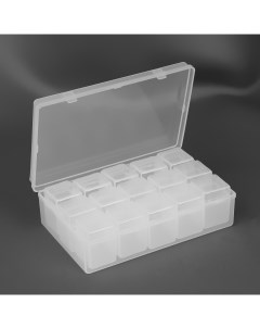 Набор контейнеров для хранения мелочей 15 контейнеров в пластиковой коробке 2 5x2 3 x Арт узор