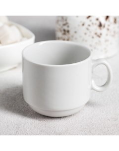 Чашка кофейная Мокко 100 мл цвет белый Nobrand