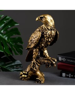 Фигура Орел на коряге золото 32см Хорошие сувениры