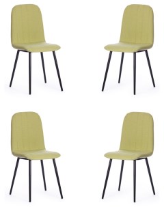 Комплект стульев 4 шт ARC ткань металл фисташковый черный Tetchair