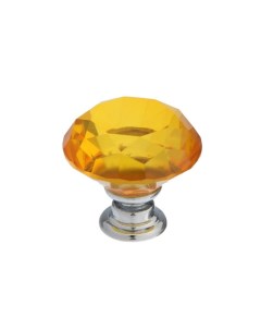 Ручка кнопка цвет золото Алмаз стеклянная d 30 мм Cappio