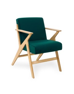 Кресло для отдыха Винтаж 2 светлый дуб зеленый Axioma.woodshop