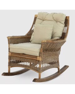 Кресло качалка squeezing brown 105 х 85 х 83 см Rattan grand