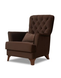 Кресло Сиеста темно коричневый Hoff