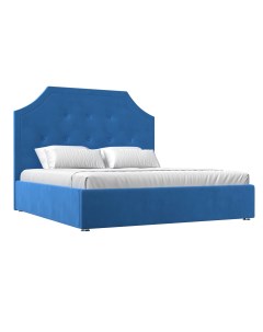 Интерьерная кровать Кантри 160 200х220х140 см голубой Лига диванов
