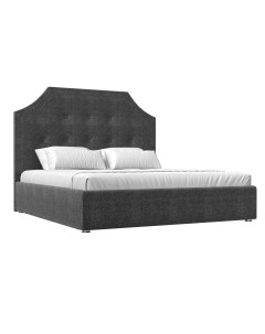 Интерьерная кровать Кантри 160 200х220х140 см серый Лига диванов