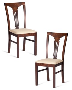 Комплект стульев со спинкой для кухни с мягким сиденьем Hermes массив ткань Tetchair