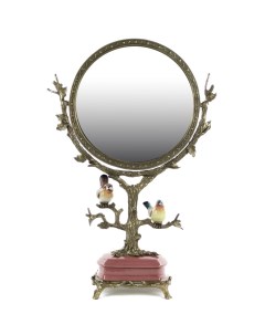 Зеркало интерьерное настольное с птицами 37 x 56 см Гласар