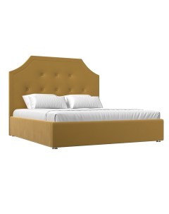 Интерьерная кровать Кантри 160 200х220х140 см желтый Лига диванов