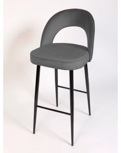 Барный стул Сансет ноги черный металл темно серый Nobrand
