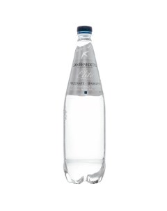 Вода питьевая газированная пластик 1 л 6 штук в упаковке San benedetto