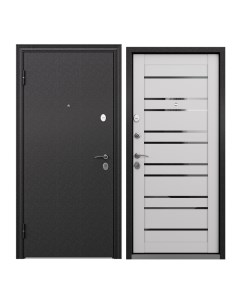 Дверь входная Torex для квартиры металлическая Flat M 860х2050 левая черный светло серый Torex стальные двери