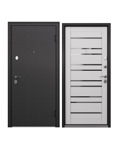 Дверь входная Torex для квартиры металлическая Flat M 860х2050 правая черный светло серый Torex стальные двери