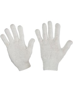 Перчатки защитные трикотажн без ПВХ 4 нити 33 35гр 10кл 300 пар уп белые Ооо дельта