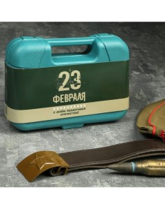 Набор инструментов в подарочном кейсе к 23 февраля ЛОМ 8 предметов Nobrand