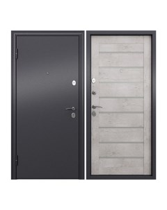 Дверь входная Torex для квартиры металлическая Flat M 950х2050 левая темно серый серый Torex стальные двери