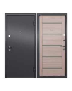 Дверь входная Torex для квартиры металлическая Flat M 950х2050 правая черный бежевый Torex стальные двери