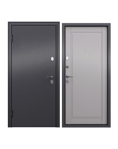 Дверь входная Torex для квартиры металлическая Flat M 860х2050 левая черный серый Torex стальные двери