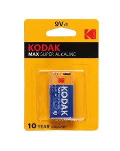 Батарейка алкалиновая Max 6LR61 1BL 9В крона блистер 1 шт Kodak