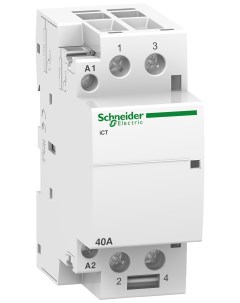 Контактор модульный с ручным управлением 2НО 220 240В АС SE Acti 9 iCT40A Schneider electric