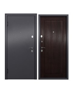 Дверь входная Torex для квартиры металлическая Flat M 950х2050 левая черный коричневый Torex стальные двери