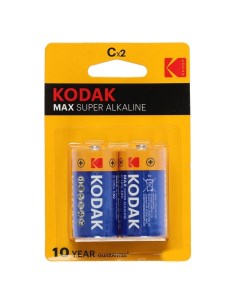 Батарейка алкалиновая Max C LR14 2BL 1 5В блистер 2 шт Kodak