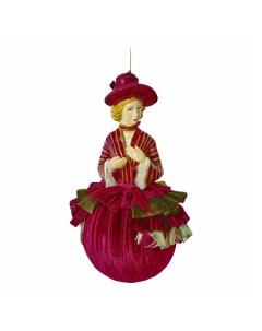Елочная игрушка Девушка на шаре 21 см Goodwill
